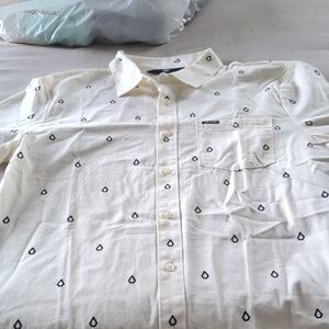Men's White Patterned Shirt